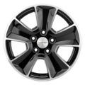 Khomen Wheels 6,5x16/5x114,3 ET50 D66,1 KHW1601 (Renault/Nissan) Black-FP