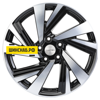 Khomen Wheels 7,5x18/5x114,3 ET50 D66,1 KHW1801 (Murano) Black-FP