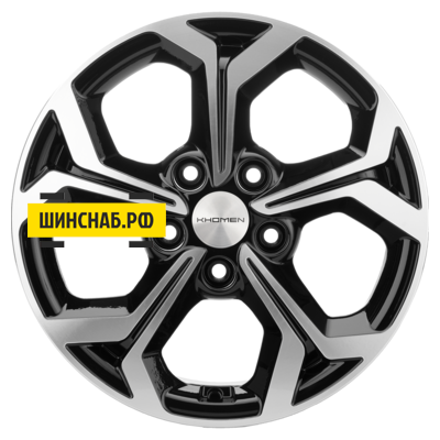 Khomen Wheels 6,5x16/5x114,3 ET45 D60,1 KHW1606 (Toyota/Suzuki) Black-FP