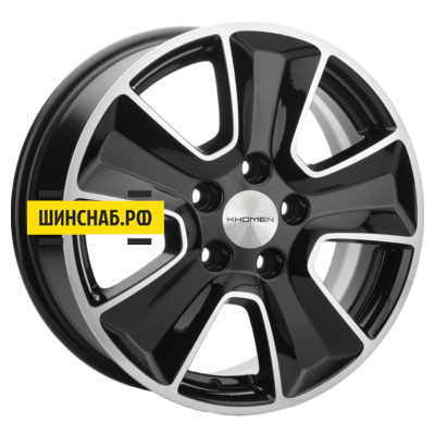 Khomen Wheels 6,5x16/5x114,3 ET43 D67,1 KHW1601 (Huyndai/Kia) Black-FP