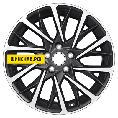 Khomen Wheels 7,5x18/5x108 ET50 D63,3 KHW1804 (XC40/XC60) Black-FP